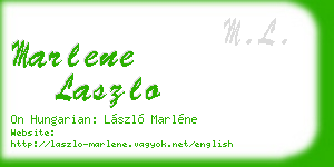 marlene laszlo business card
